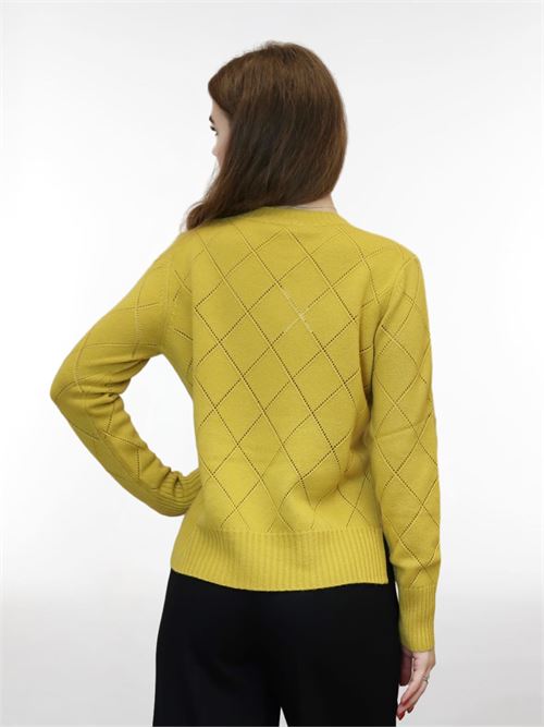 Argyle wool and cashmere sweater MAXMARA STUDIO | 2363660839600003